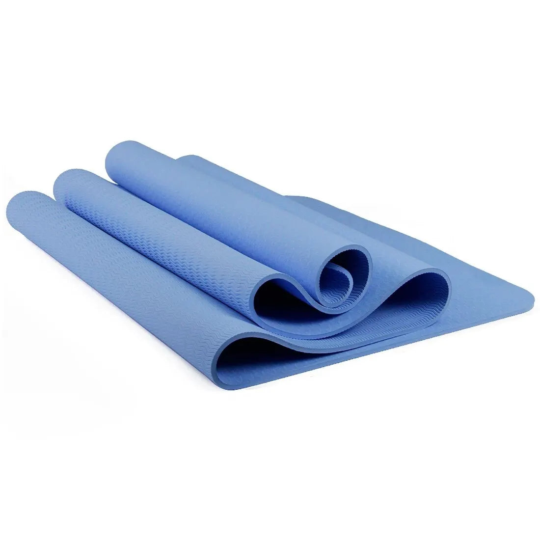 TPE Yoga Mat 173*57cm Eco-friendly Non-Slip Exercise & Fitness Mat for Men&Women with Carrying Strap, Home Workout Mat for Yoga