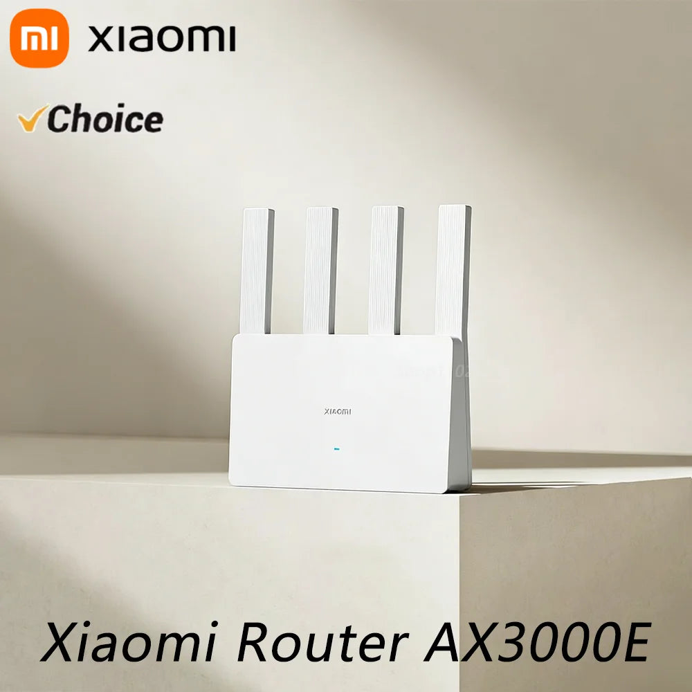 Xiaomi Router AX3000E WiFi 6 3000Mbps Dual-Band Gigabit Qualcomm Chip Dual WAN Ports 256MB Large Memory Mesh Networking CN