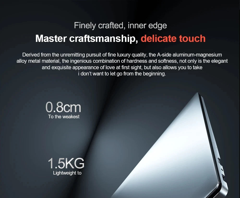 15.6 Inch Ultrabook - AMD Ryzen 7 4800U, 32GB RAM, 2TB SSD, 5G, Bluetooth, Windows 11 Pro Gaming Laptop (Metal)