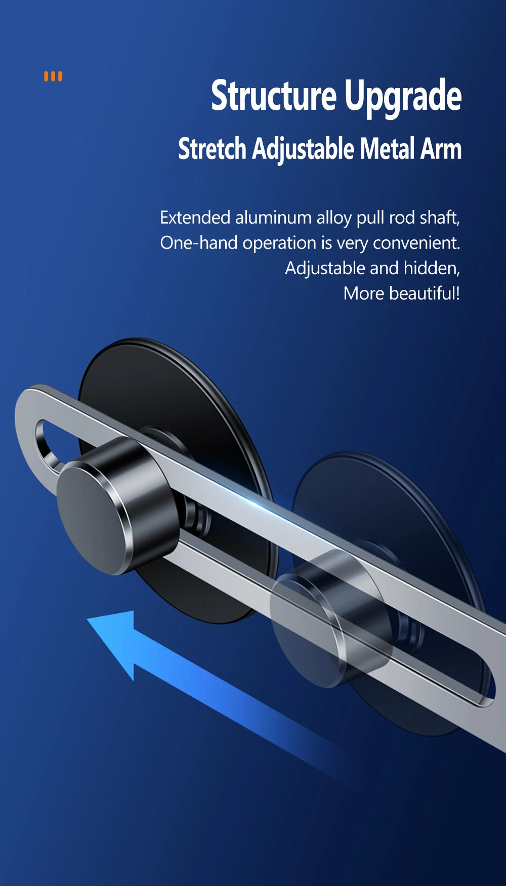 Magnetic Car Phone Holder Adjustable Foldable Telescopic Strong Magnetic GPS Mount Support for IPhone 14 13 12 MagSafe Charger