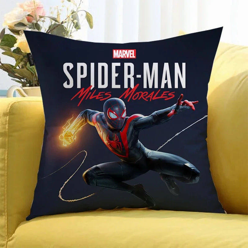 Marvels SpiderMans CM Pillowcase Pillowslip Plush Cartoon Anime Kids Birthday Cute Gifts Kawaii New Home Bedroom Decoration