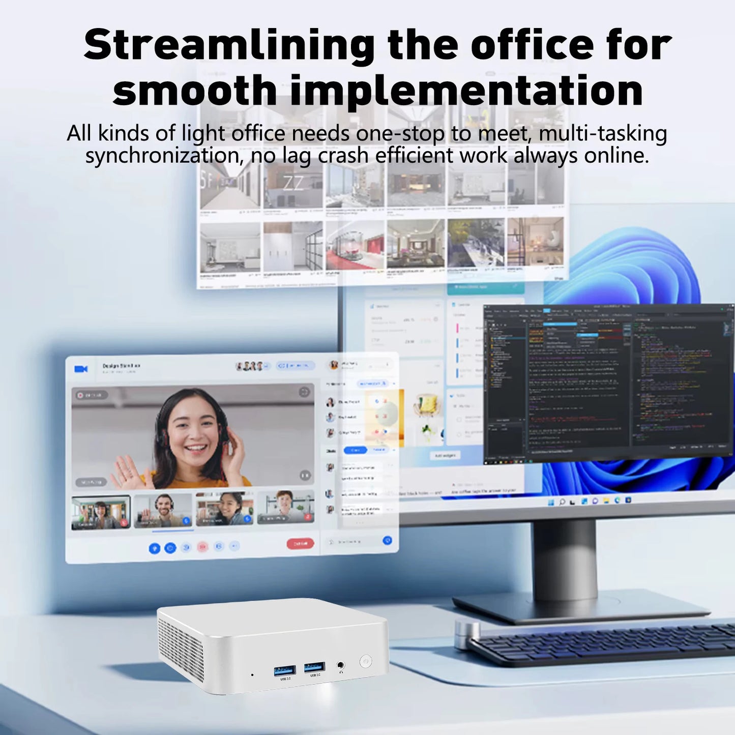 2025 Mini Computer PC Windows 10 intel core i7-8500Y 12GB DDR4 512GB 1TB 2TB SSD UHD Graphics Portable Mini Pc Desktop