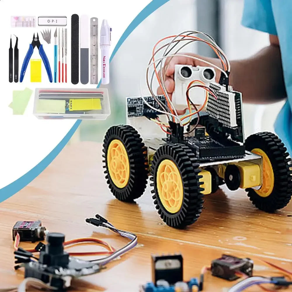 Model Tool Kit 9/24 Pieces Miniature Tools Model Kit Modeling Tools Model Kits With Box For Buildings Airplanes Cars Robots