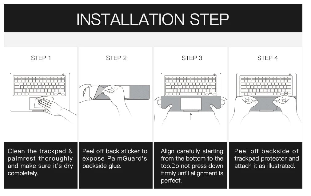 For MacBook Air15.3 inch Palm Rest Protector Cover 2024 2023 2025 M2 M3 M4 Chip A2941 A3114 Anti-Scratch Wrist Rest Sticker Skin