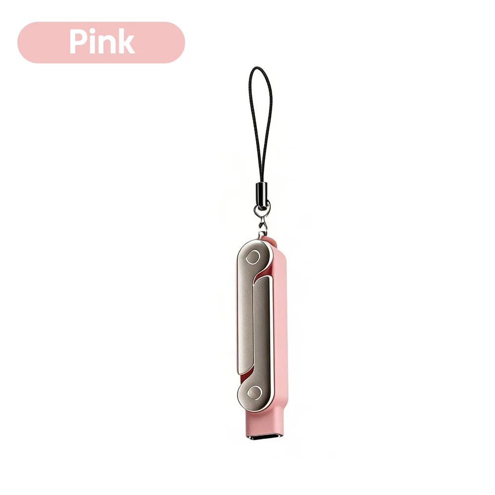 240W Fast Charging Bracket Adapter Portable Type C Male To Type C Female Converter With Foldable Phone Stand for iphone 15 16 17