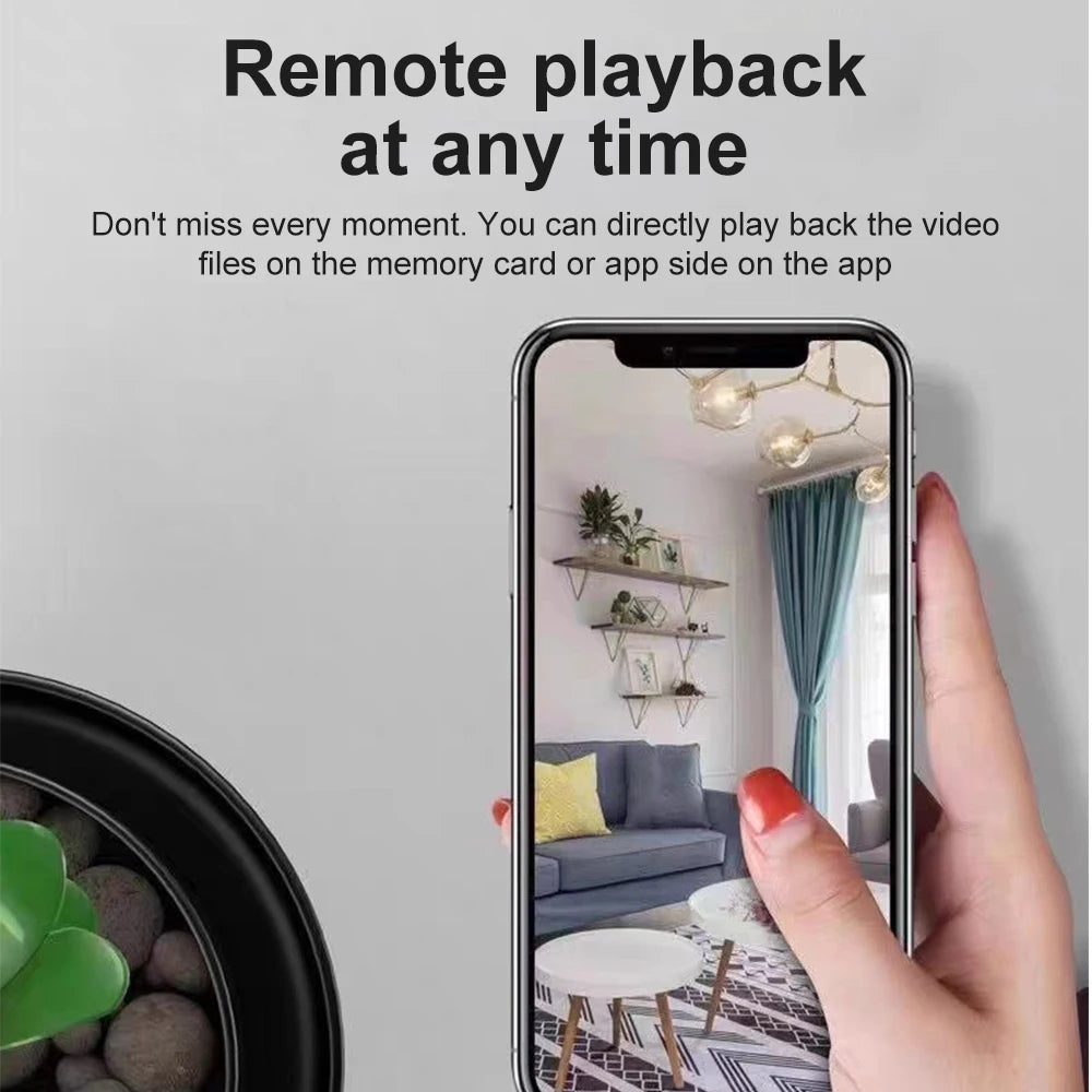 HD 1080P Mini Camera Smart Camera Home WiFi Camera Home Night Vision HD Camera with Abnormal Reminder Function