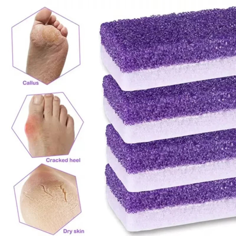 1/10Pcs Foot Pumice Stone Foot File Callus Dead Skin Remover Foot Heel Scrubber Smooth Feet In Seconds Pedicure Exfoliator Tool