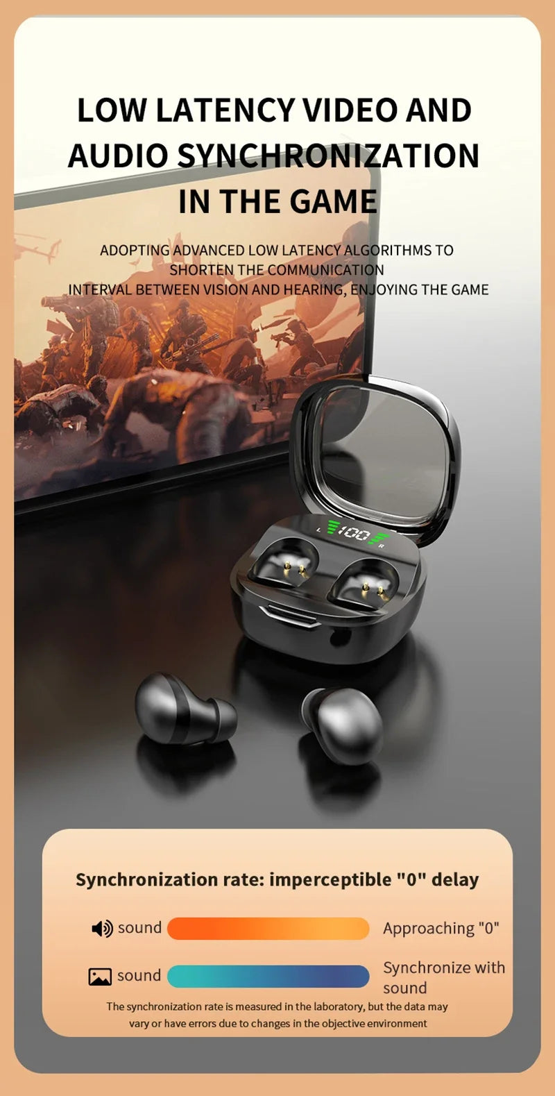 Mini Wireless Bluetooth 5.3 Headset Small Earbuds Sleep Sports Invisible Headphones HD HIFI Bass Sound Quality Earphones