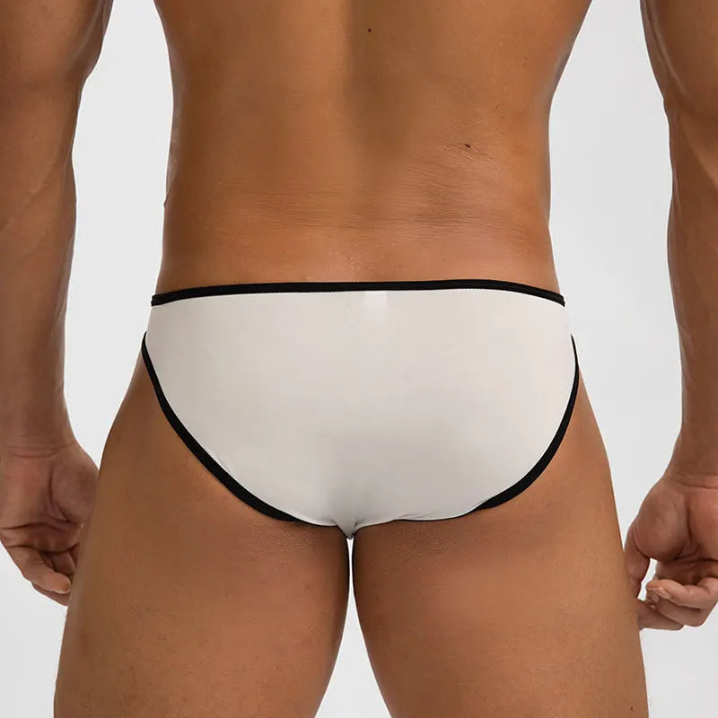 Ice Silk Sexy Men Underwear Briefs Cueca Mid Waist Thin Calcinha Quick Dry Youth Panties Ropa Interior Hombre U Pouch Underpants