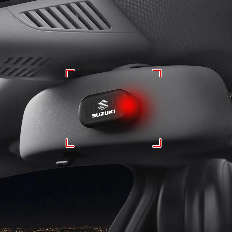 1Pcs Car Solar Powered Wireless Anti-Theft Caution Lamp LED Flashing Light Styling For Suzuki Jimny Grand Vitara Sx4 Swift Alto