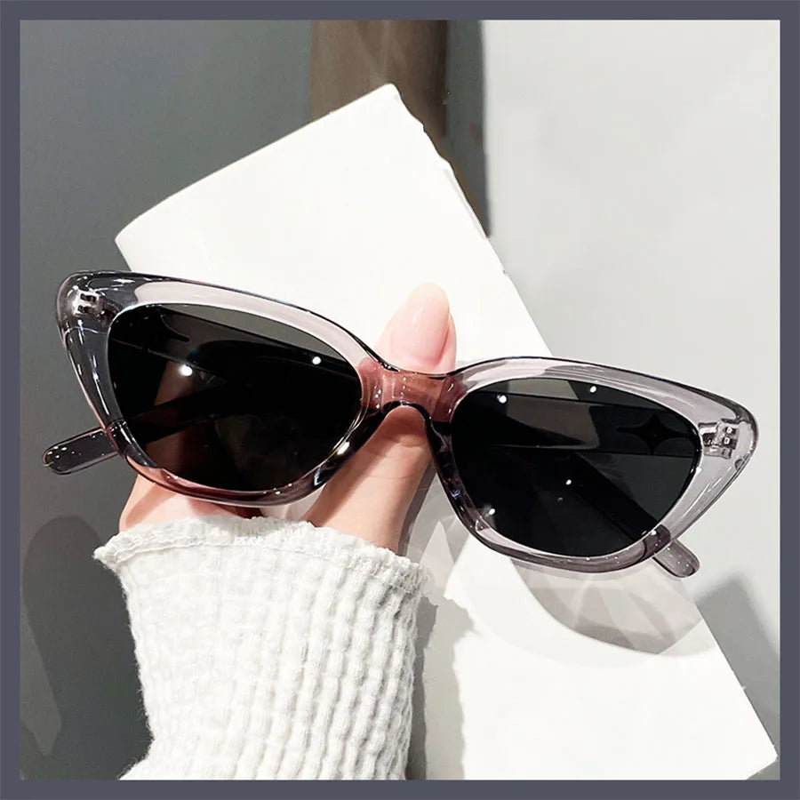 Fashionable Cat-Eye Glasses for Women, Small Frame Decorative Glasses for Women, Suitable for Parties, Music Festivals, and Holiday Outfits