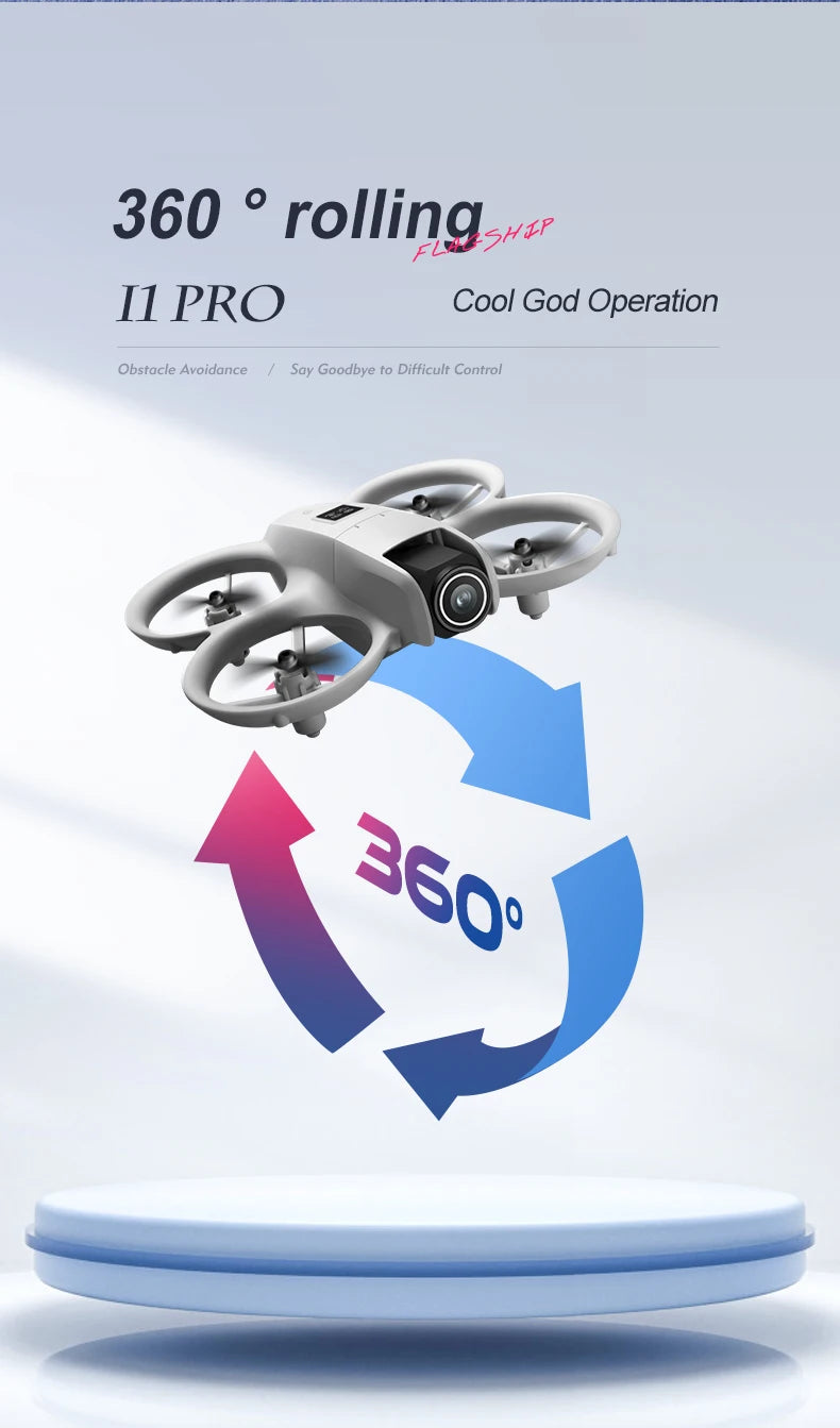 i1PRO Mini Drone Professional 8K HD Camera Drone 5G WIFI FPV UAV With screen remote control Avoidance Aerial Quadcopter Toy Gift