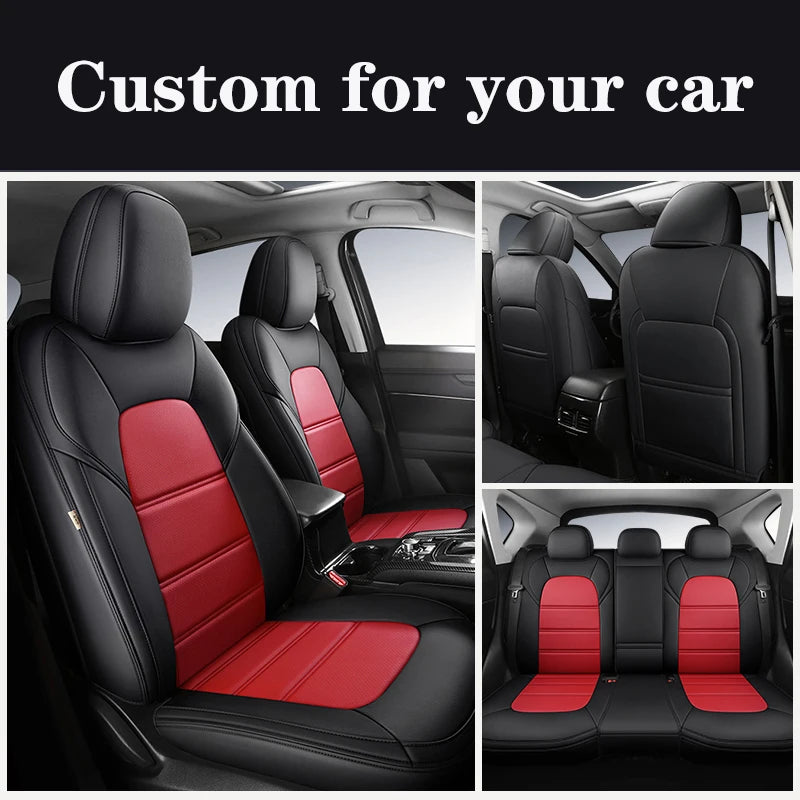 Custom Car Seat Cover For Mazda 3 Bk Bl Cx4 Cx7 6 Cx3 Cx30 Cx5 Atenza Luxury Leather Man Woman Gifts Auto Interior Accessories
