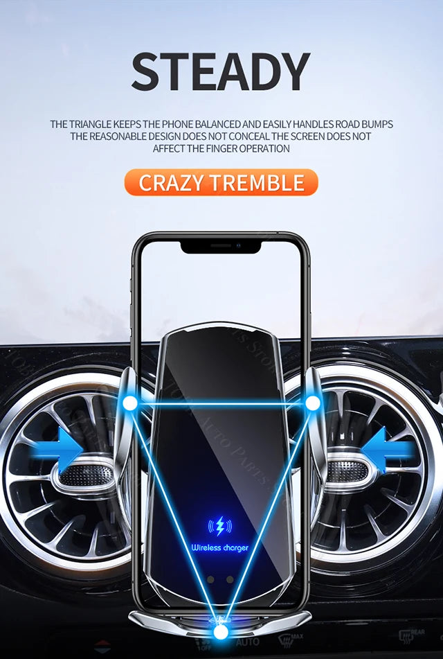Cars Bracket For Hyundai Palisade LX2 2019-2023 2020 2021 Car Phone Holder Special Fixed Base 15W Wireless Charging Accessories