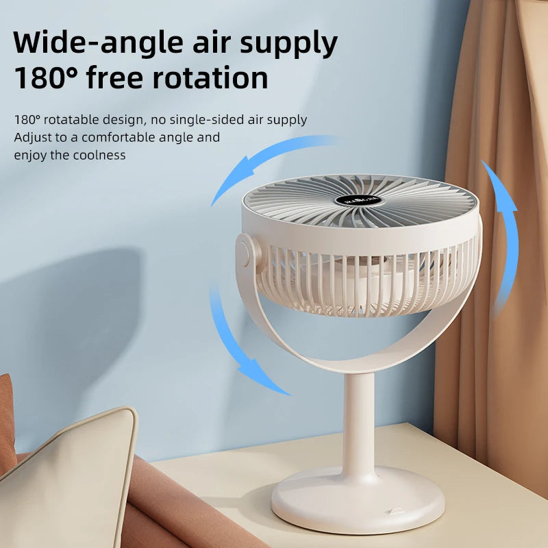 Small Electric Fan Home Dormitory Office Desktop High Wind Fan Portable Cooling fan Table Air circulators Fans Air Cooler