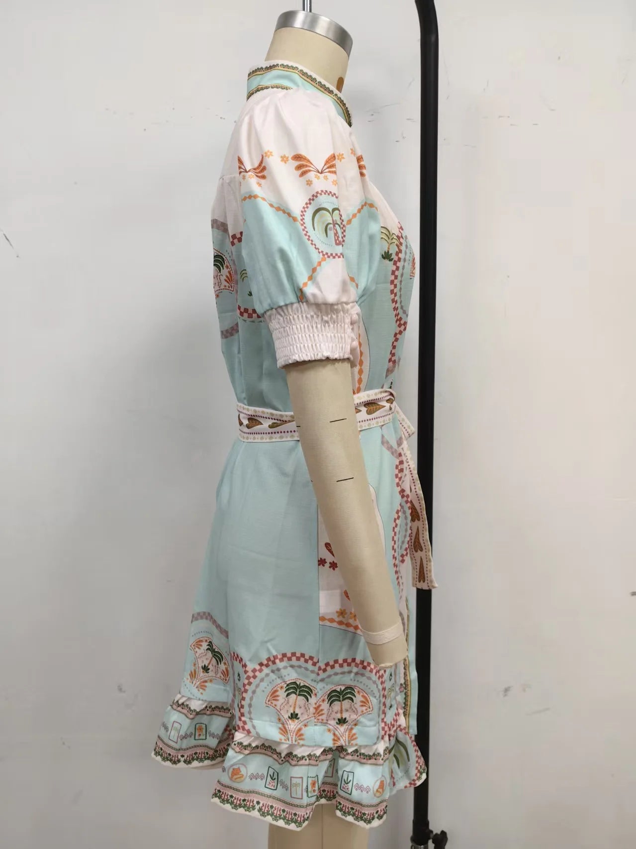 Summer Cover Ups Women Swimsuit Half Sleeve Robes Bathing Suit 2026 New Flower Print Beach Holiday Mini Dresses Cover-Up