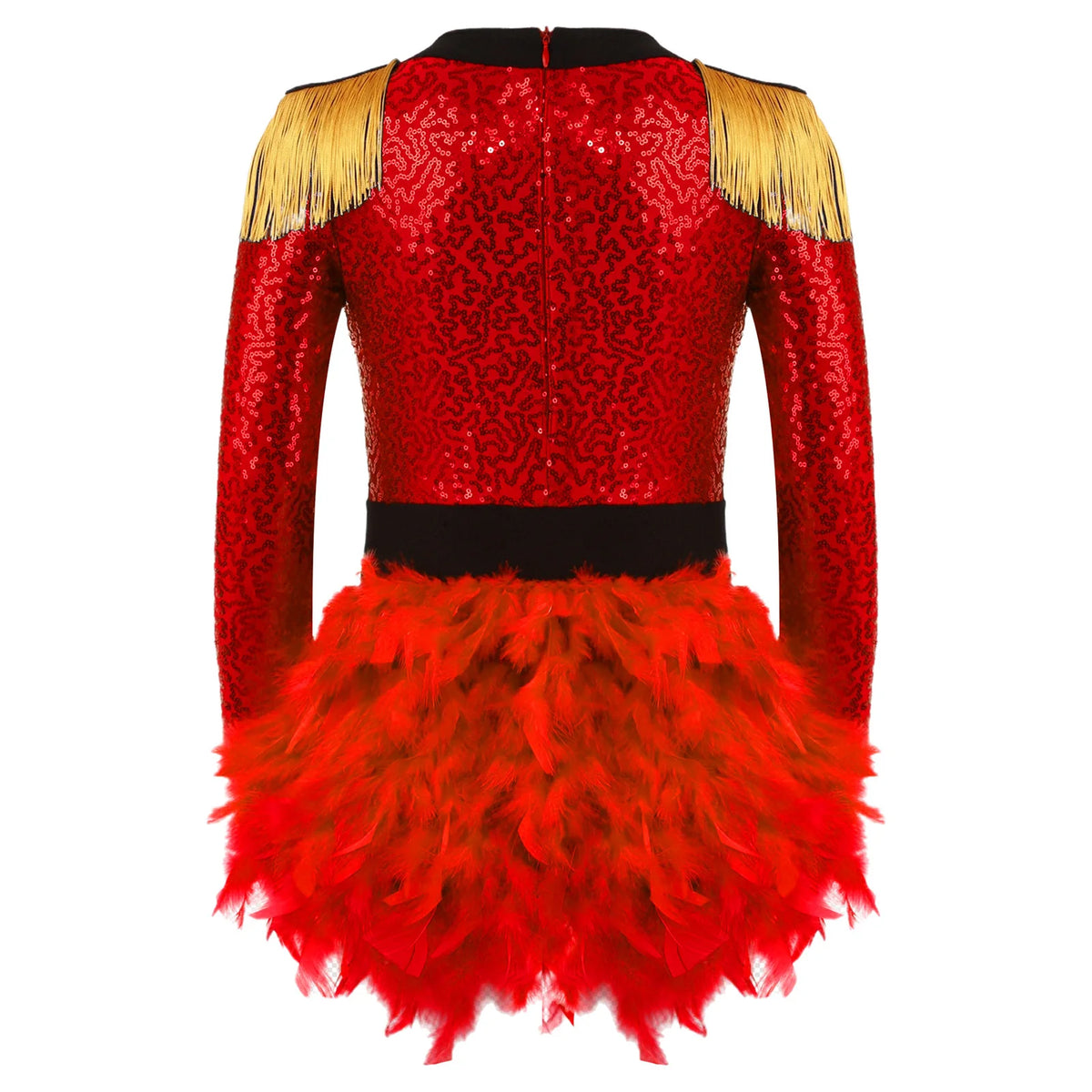 Halloween Costume Romper Circus Ringmaster Cosplay Carnival Party Shiny Sequins Leotard Dress Drum Majorette Magician Dress Up