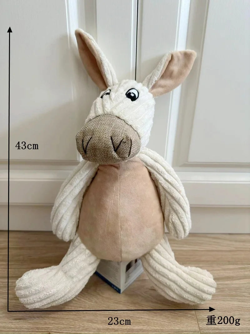 Pet Toy for Dogs, Plush Chew Toy with Sound, Large Animal Design, New Dog Toy for Medium and Large Dogs