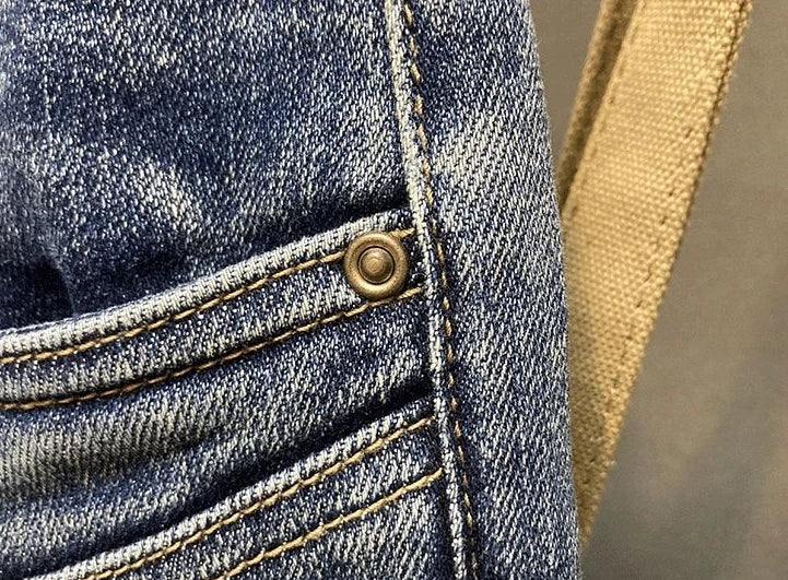 Jeans for Men Harem Torn High Quality Loose Mens Cowboy Pants Buggy Stylish Punk Boot Cut Vintage Ripped Washed Retro Trousers L