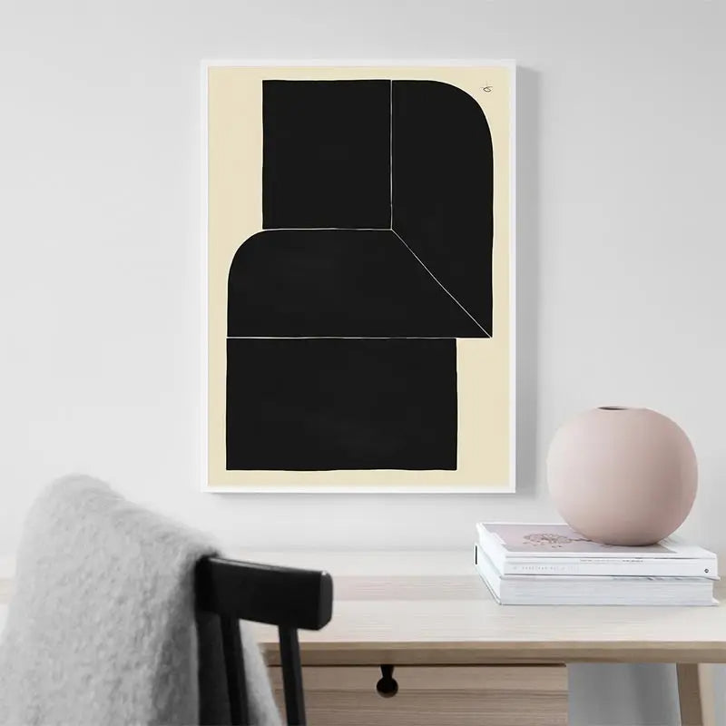 Abstract Minimalism Lemon Vase Geometric Wall Art Posters Prints Nordic Canvas Painting Wall Pictures for Living Home Decor