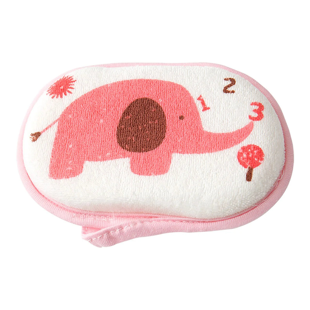 Cute Print Kids Baby Shower Bath Sponge Rub Cartoon Elephant Body Wash Towel Infant Toddle Newborn Bath Brushes Soft Rub