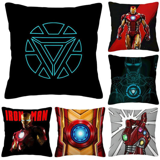 Iron Man Cushion Covers  Cushions Cover for Sofa Home Decorations Anime Interior Decoration Decorative Pillowcase Pillow