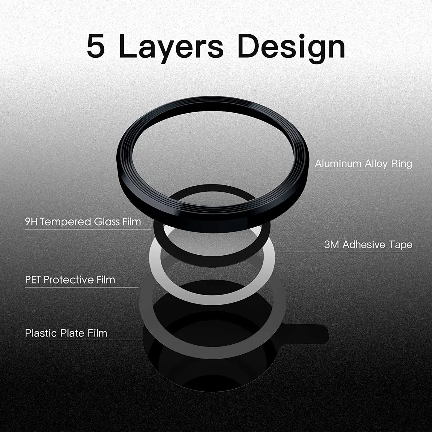 3D Camera Lens Protector for iPhone 14 Plus 13 Pro Max 12 Mini iPhone 13Pro 12Pro 14Plus Tempered Ziai Glass Protection Cover