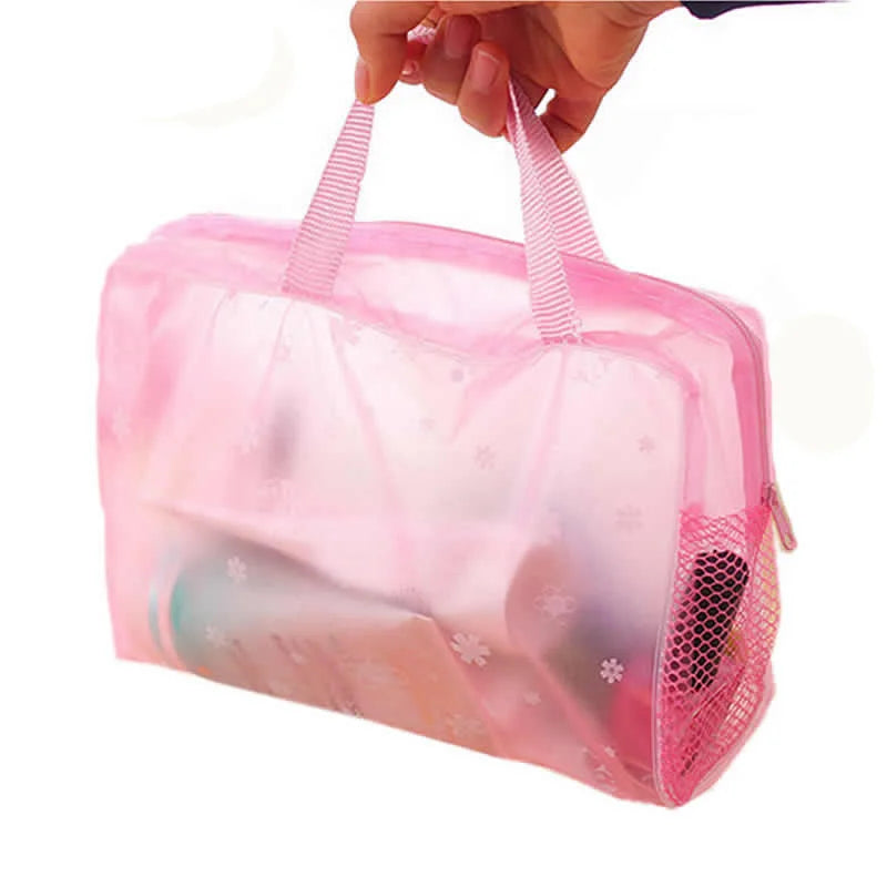 PVC Travel Transparent Cases Clothes Toiletries Storage Bag Box Luggage Towel Suitcase Pouch Zipper Cosmetic Organizer Bags