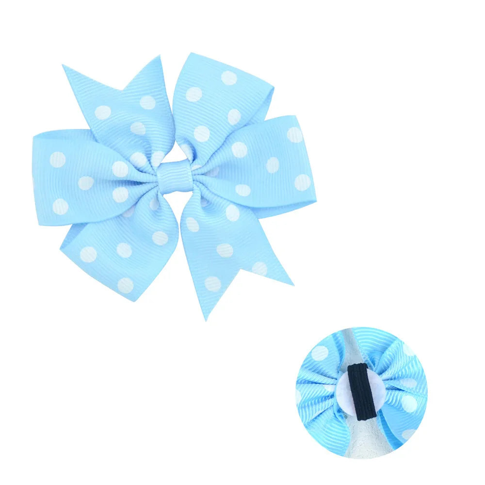 50/100pcs Dot Pet Accessories Dog Collar Bow Tie Slideable Dog Bow Ties Solid DIY Dog Collar Accessories Small Dogs Cat Bowties