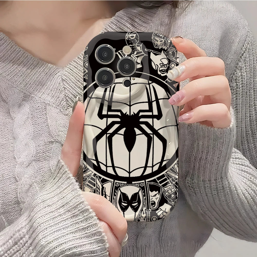 A-Avengers Spider Venoms Men Phone Case for Xiaomi Redmi Note 15 14 13 12 12S 11 Pro Plus 15 15C 14C 13C 12C 4G 5G 3D Wave Cover