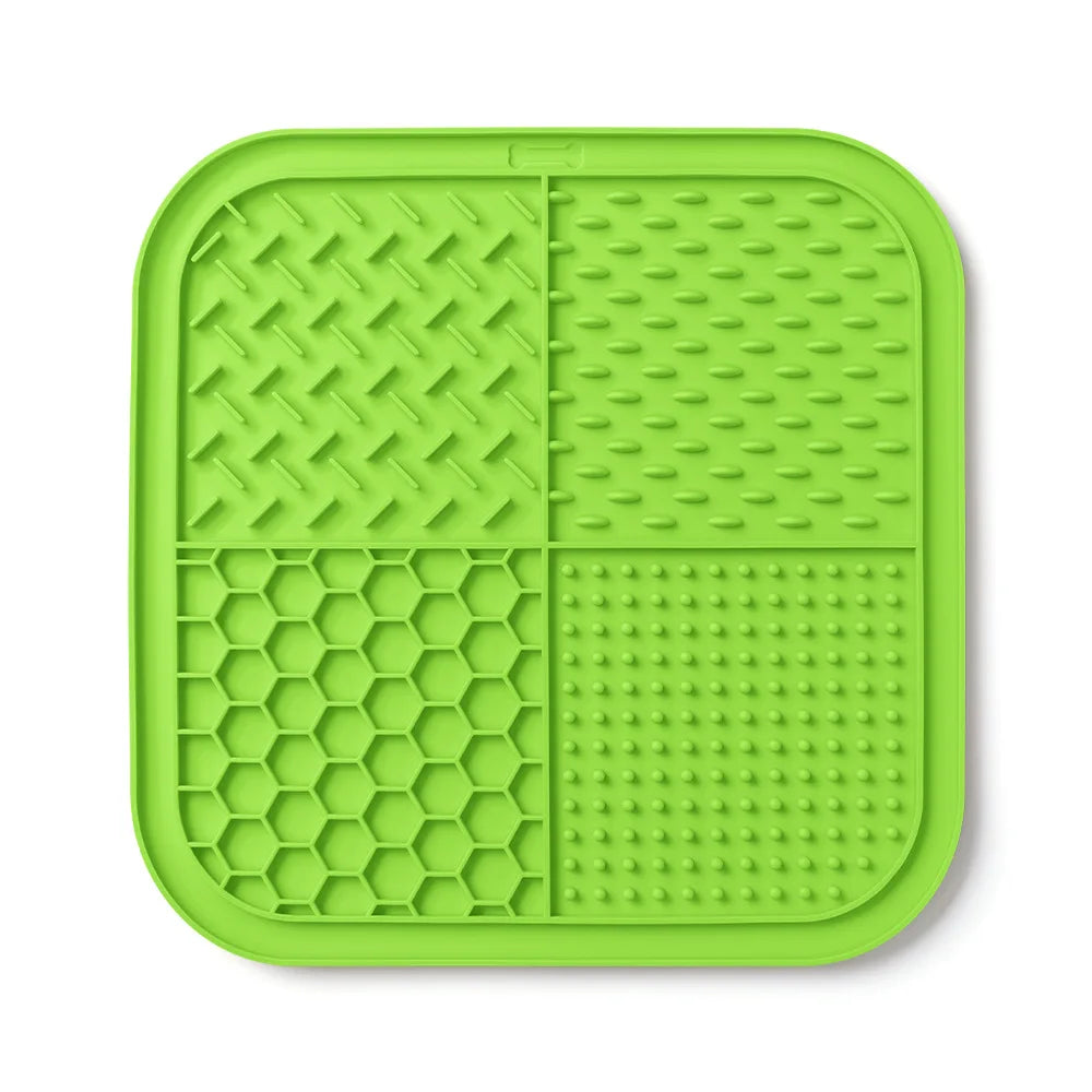 Pet Lick Mat for Dogs Cats, Anti-slip Anxiety Reducer Lick Tray,  Anxiety Relief Feeding Pad for Bath Grooming Distraction