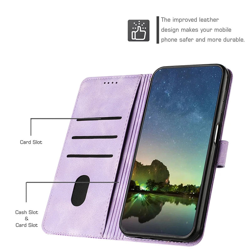 Stand Flip Wallet Case for Xiaomi Redmi 14C 13C 13R 12C 12 13 4G 5G 10 2022 11a 10C 10A 9C 9A 8A 7 8 6A Leather Protect Cover