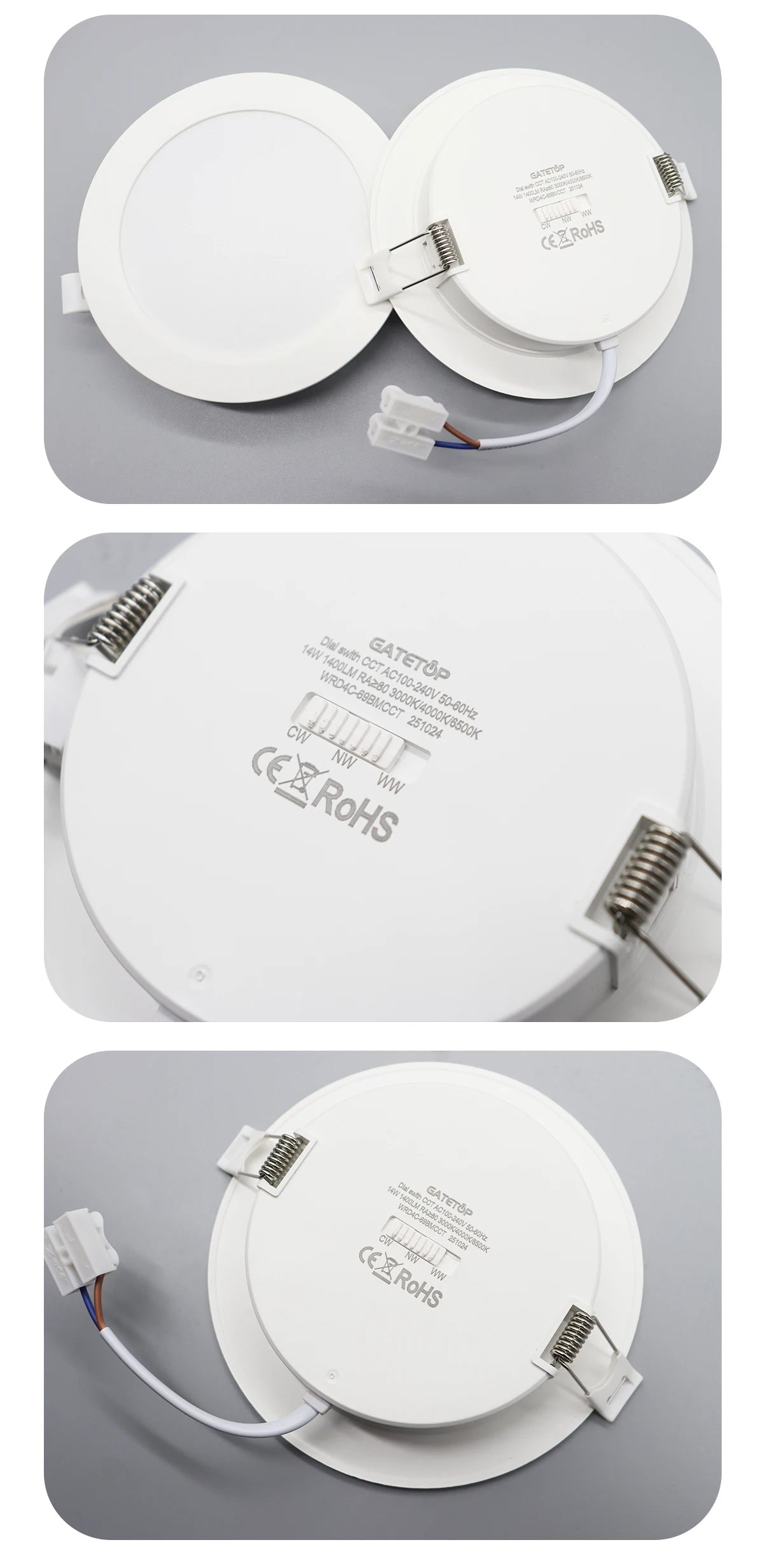 1-10pcs Led Surface Mounted Spot Downlight CCT 3000/4000/6500K Anti-glare Ceiling Lamp Foldable Spotlights for BedRoom Bathroom