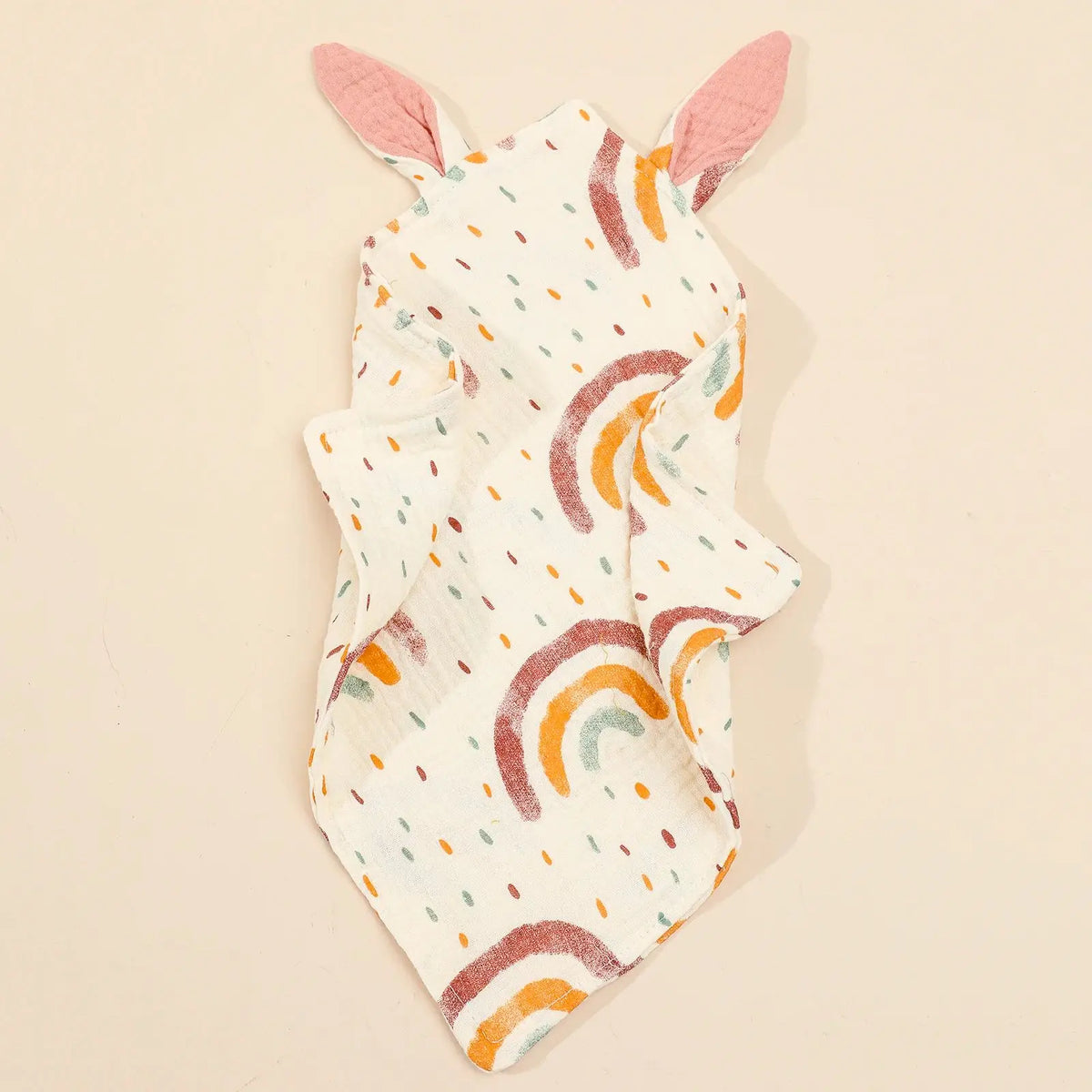Newborn Baby Cotton Mulsin Comforter Carton Rabbit Ear Double Guaze Soothe Appease Towel for Toddlers Bibs Burp Cloths Infant