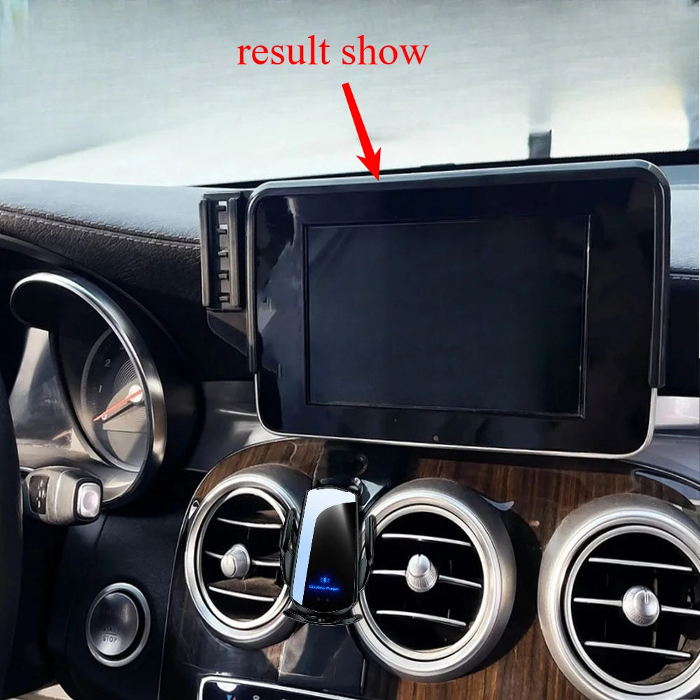 Car Phone Holder For Mercedes-Benz C Class 7-inch W205 2015 2016 2017 2018 GLC 2016 - 2019  Screen Fixed Base Navigation Bracket