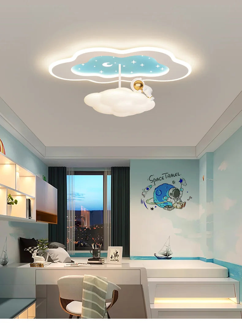 Modern Led Children's Bedroom Ceiling Lights Cloud Airplane Chandelier Boy Girl Room Lamps Home Indoor Decor Lighting Fixtures