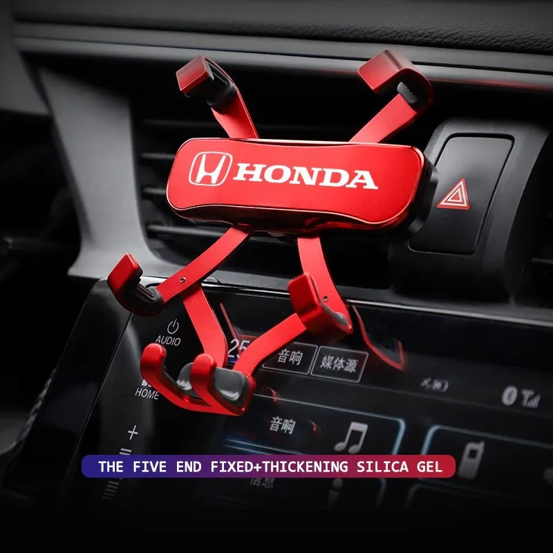 Gravity Phone Holder Car Air Vent Clip Mount Smartphone Stand For Honda Civic Accord Fit Jazz CRV BRV HRV Insight Pil