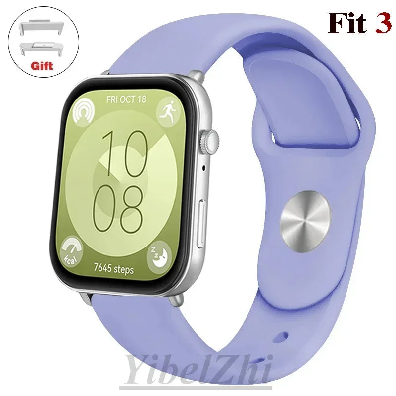 sport Band For Huawei Watch FIT 3 Strap smartwatch Silicone Official 1:1 correa for Huawei Watch fit3 2024 watchband Accessories