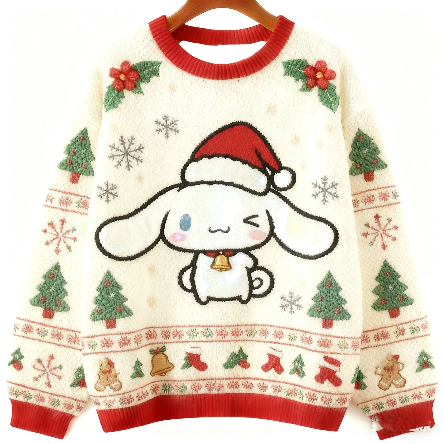Cinnamoroll Cartoon Ugly Sweater Men's Womens 3d Sweater Sanrio Cute Ugly Christmas Sweater Anime Xmas Gifts Family Matching