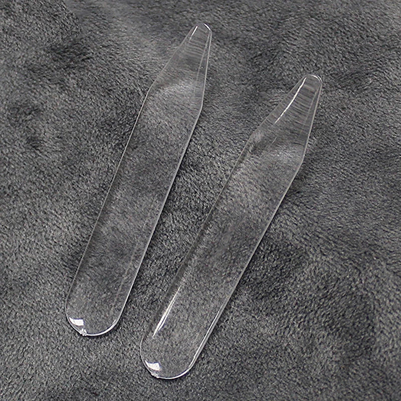 2pc Carbon Fiber Collar Stays For Business Men's Shirt Party Dress Brace Accessories Reinforcement Insert Fixing 2 Size Jewelry