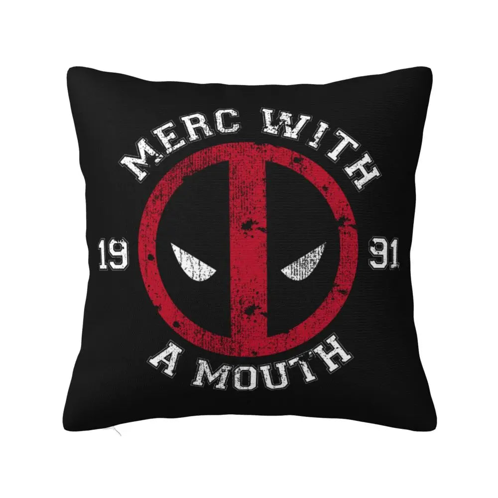 Custom Deadpool Wolverine Cartoon Manga Cushion Cover Soft Cute Pillows