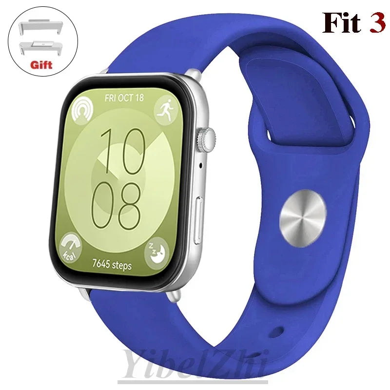 sport Band For Huawei Watch FIT 3 Strap smartwatch Silicone Official 1:1 correa for Huawei Watch fit3 2024 watchband Accessories