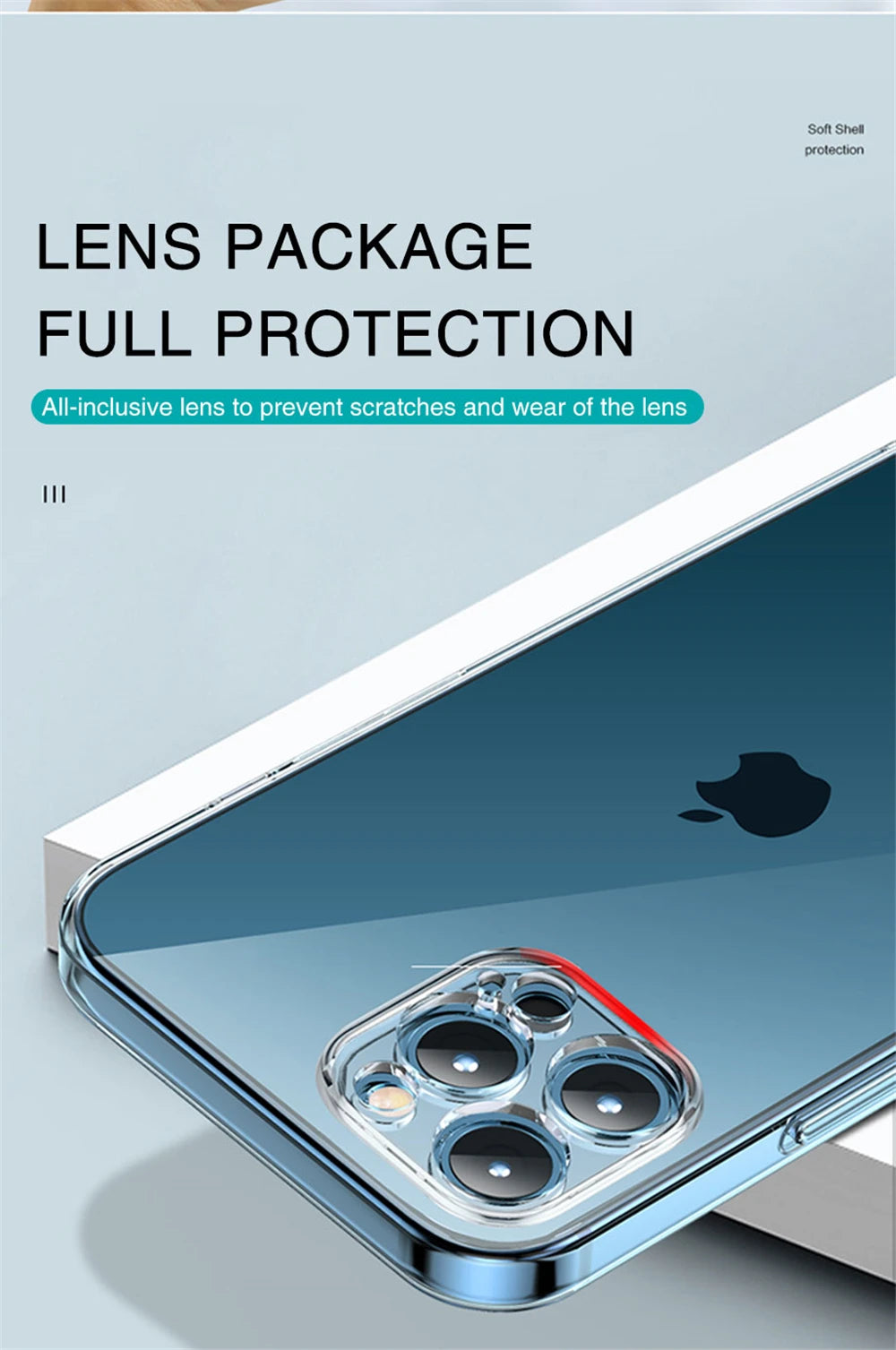 Clear Case For iPhone 16 15 14 13 12 11 Pro Max 16e Silicone Cover For iPhone 13 Mini X XS Max XR 7 8 Plus Transparent Cover