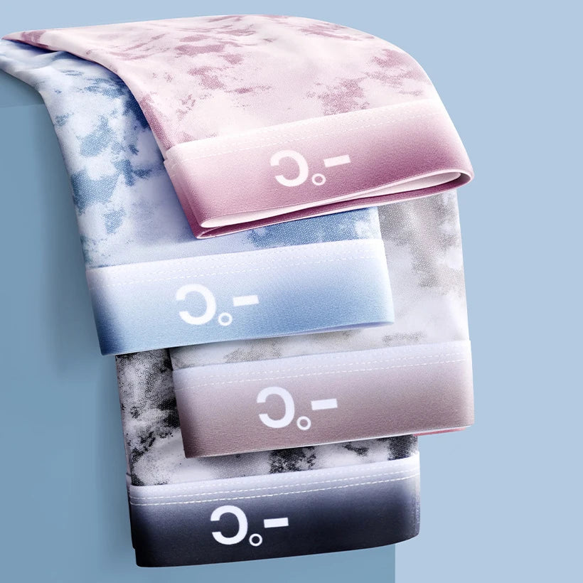 4Pcs Boxer Shorts Men's Ice Silk Underwear Male Underpants Breathable Sexy Thin Panties U Convex Lingerie Wholesale Lots L-6XL