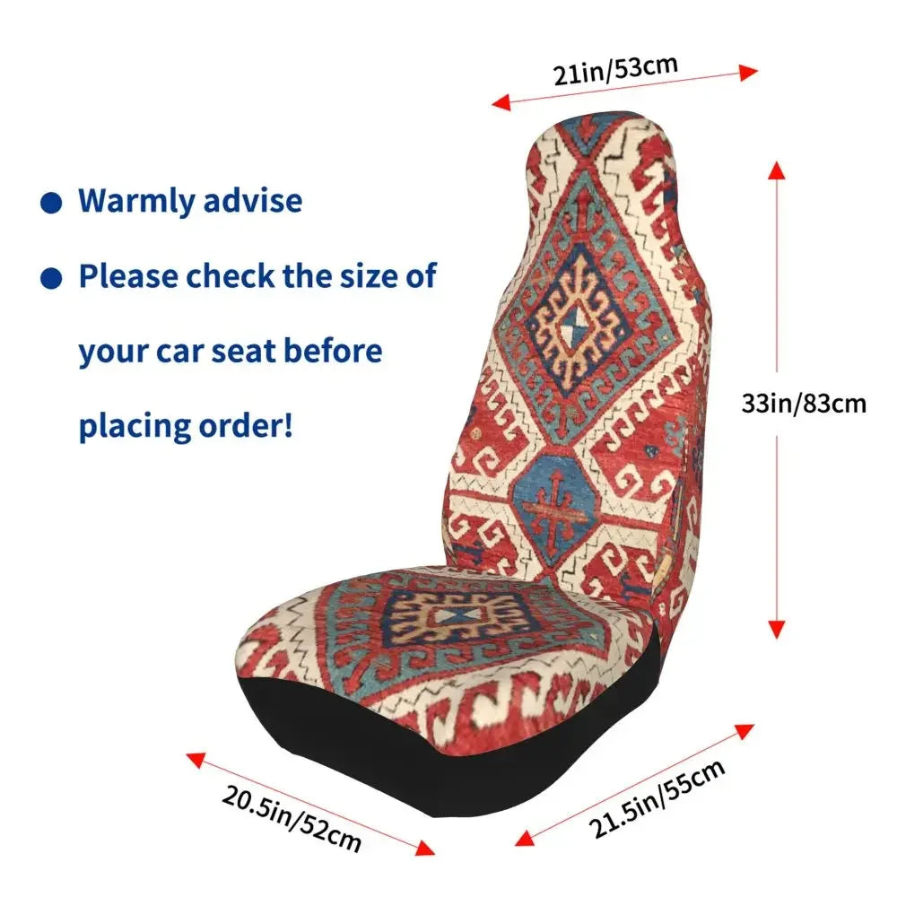Boho Aztec Universal Car Seat Cover Four Seasons Women Ethnic Persian Tribal Car Seat Cushion Fabric Hunting