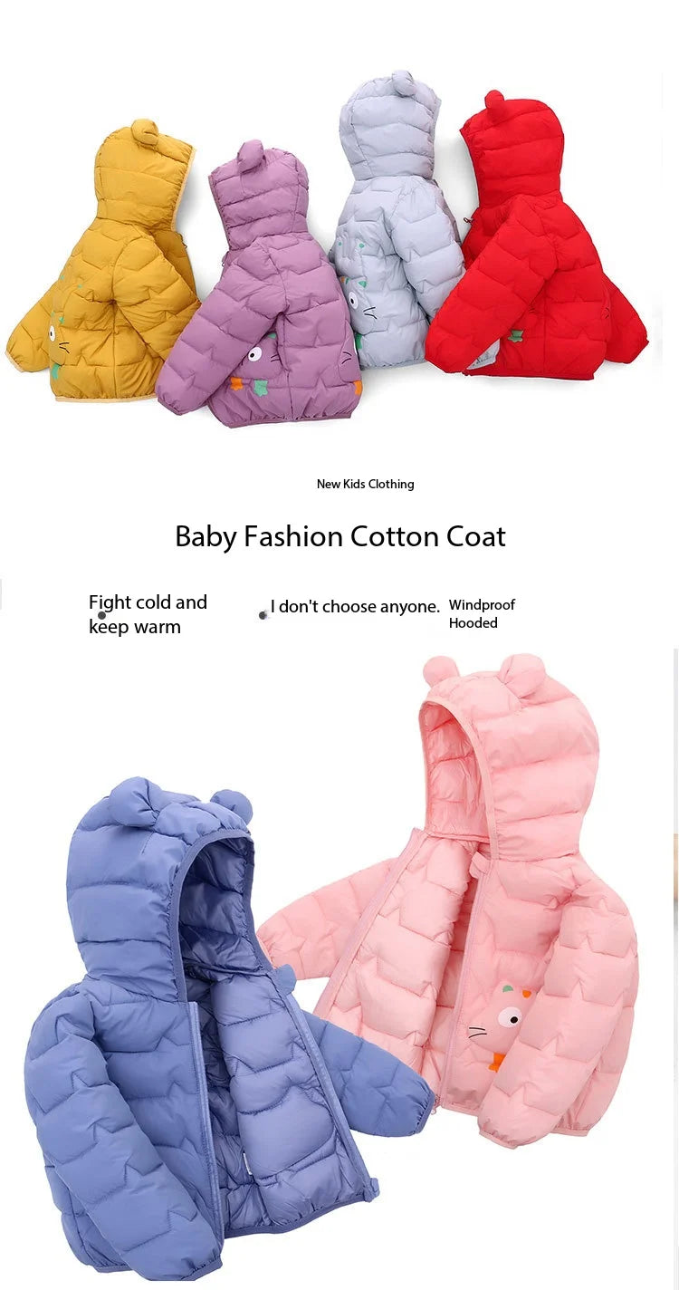 Baby Children Coats Winter Thick Jackets For Boys Warm Plush Thicken Outerwear For Girls Fur Hooded Jacket Kids Clothes Snowsuit