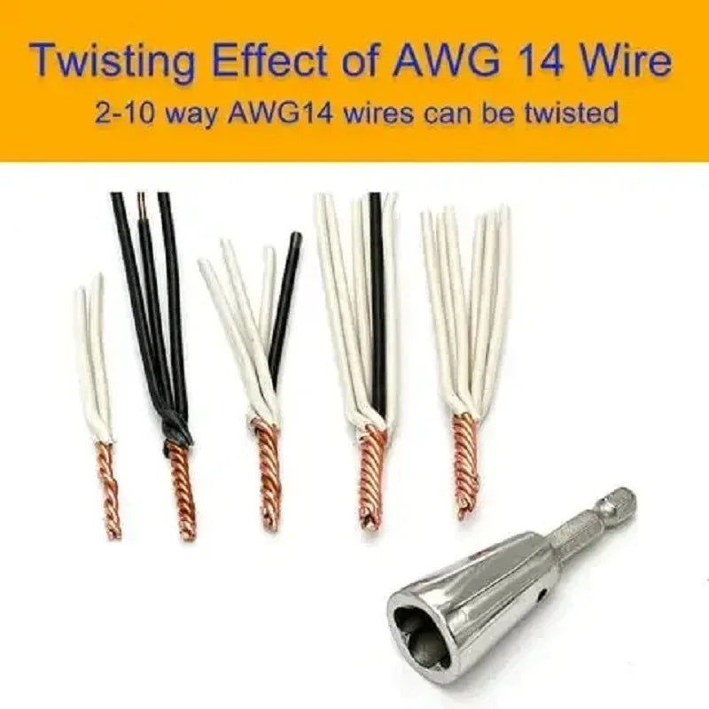 Wire Twisting Tools Quickly Twister Electrician Artifact for Power Drill Drivers Twisted Connector Cable Device Multi-tool /*-;'