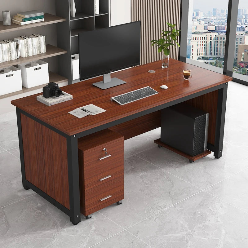 Simple Modern Office Desk Drawers Computer Study Conference Office Desk Reception Bedroom Scrivania Da Ufficio Furnitures