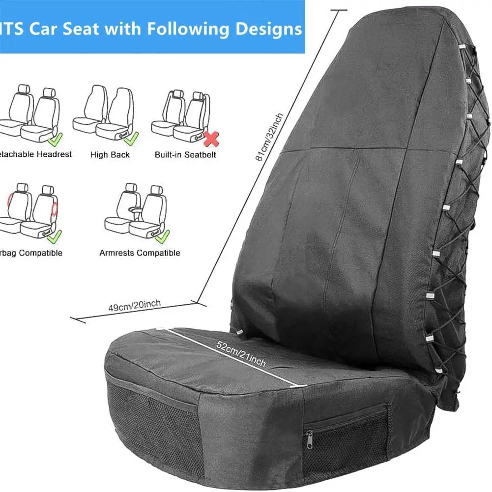 Car Seat Cover Oxford Cloth Waterproof Seat Protector With For Car Truck SUV Auto Seat Protector