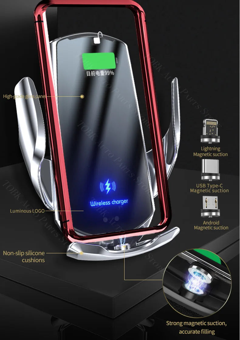 For Volkswagen VW Touareg 7P 2011-2018 2016 2017 Car Phone Holder Special Fixed Bracket Base Wireless Charging Cars Accessories